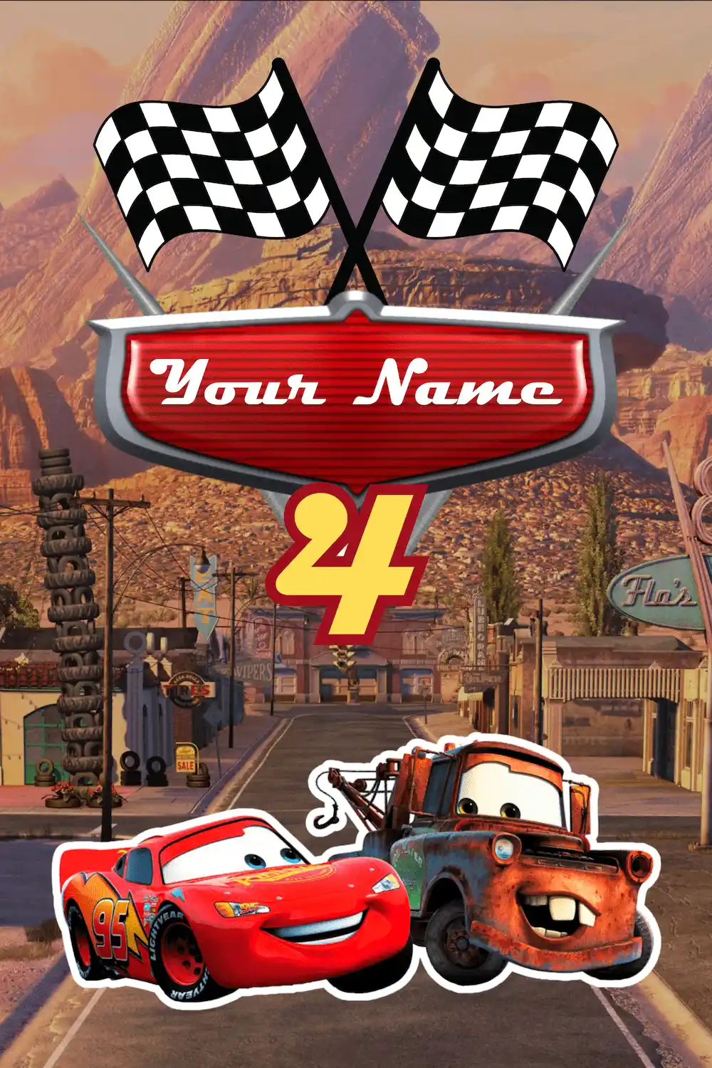 Copy of Cars Themed Birthday - Jumbo Card
