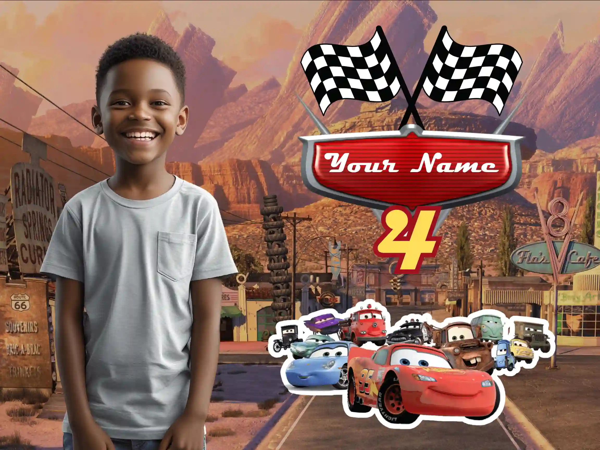 Copy of Cars Themed Birthday - Yard Sign