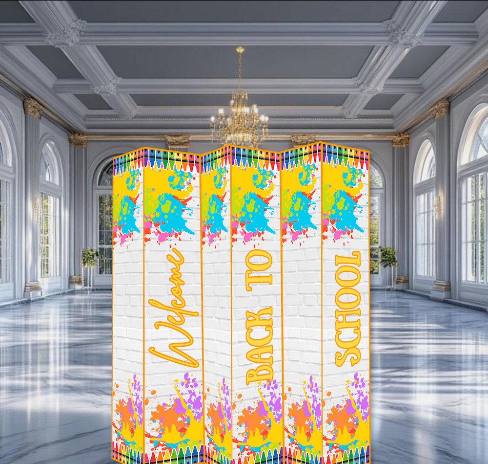Copy of EZPZ Back to School, Yellow Theme - Accordion Wall (1)