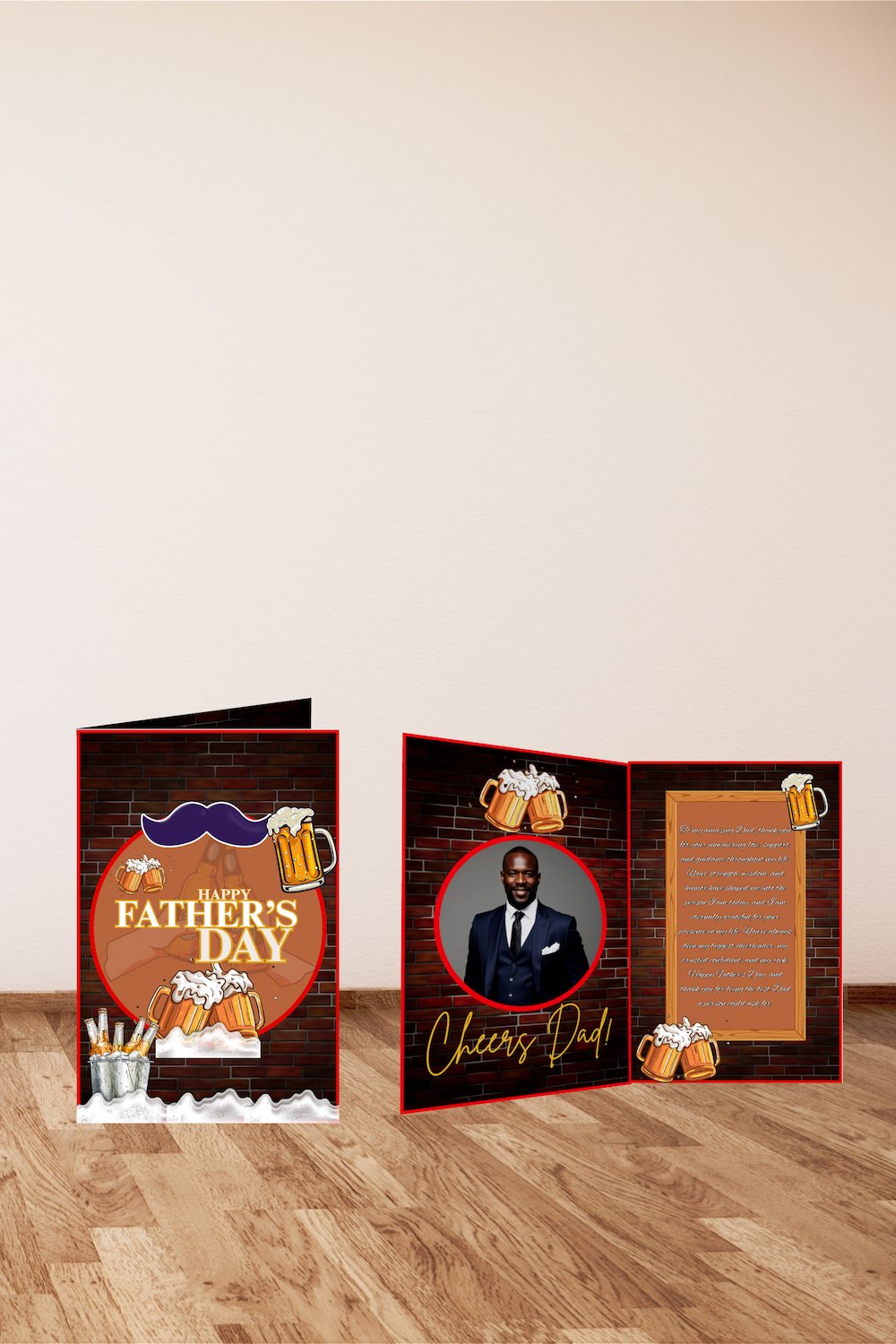 Copy of EZPZ Cheers Up! Dad - Jumbo Card