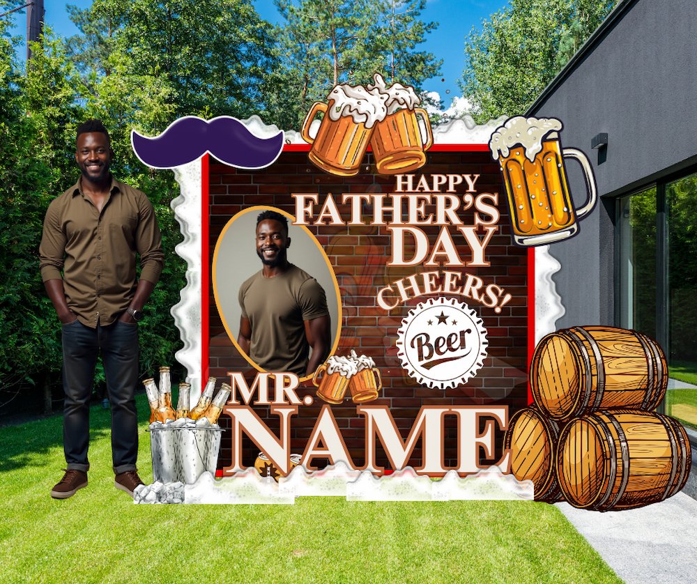 Copy of EZPZ Cheers Up! Dad - yard sign