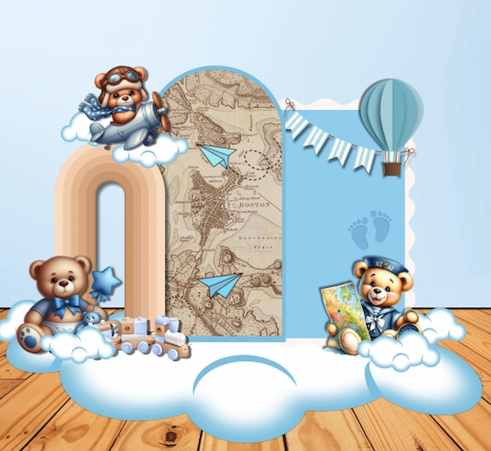 Copy of EZPZ The Adventure Begins Boy Theme - Arch Wall (2)