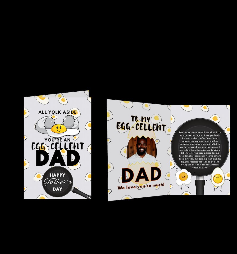 Copy of Egg cellent Dad - Jumbo Card (1)