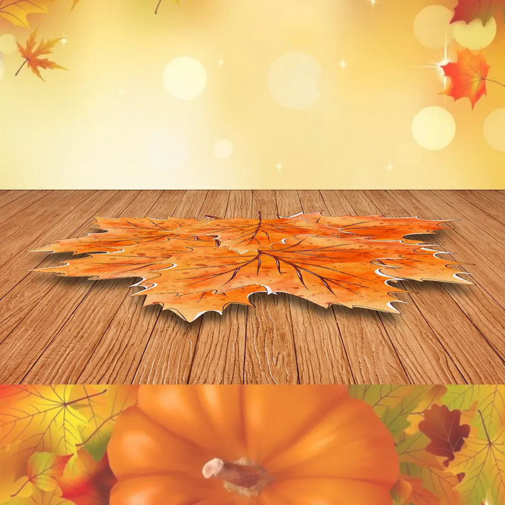 Copy of Falling Leaves & Birthday Dreams - Floor Wrap