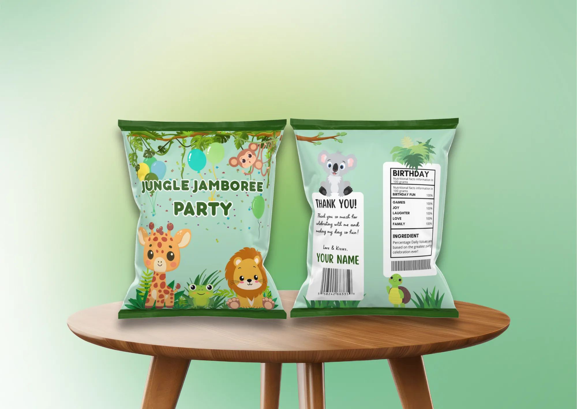 Copy of Jungle Jamboree Party - Chip bag