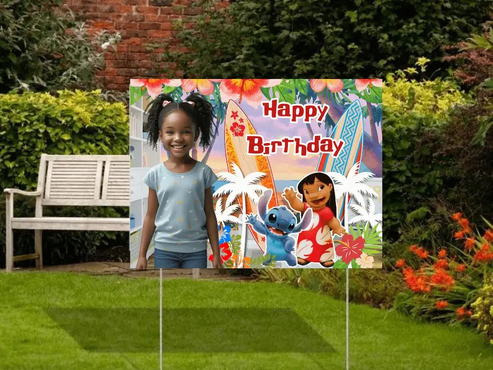 Copy of Lilo and Stitch themed party - Yard Sign