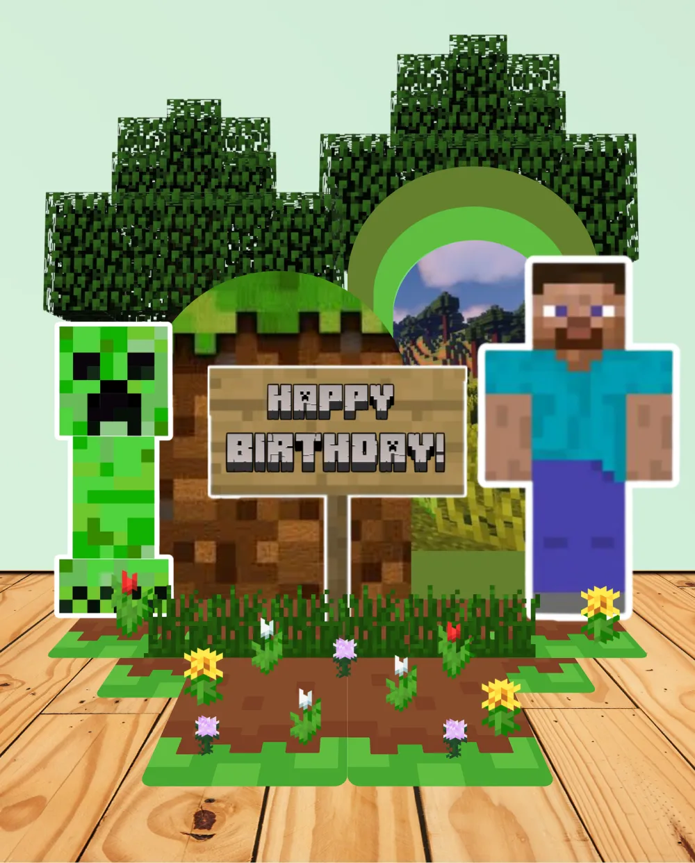 Copy of Minecraft-themed Party - Arch Wall (1)