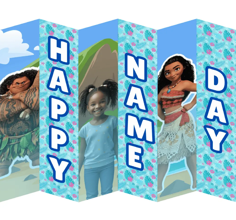 Copy of Moana-themed Party - Accordion Wall (1)