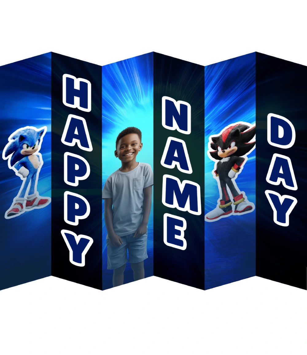 Copy of Sonic Themed Party - Accordion Wall (1)