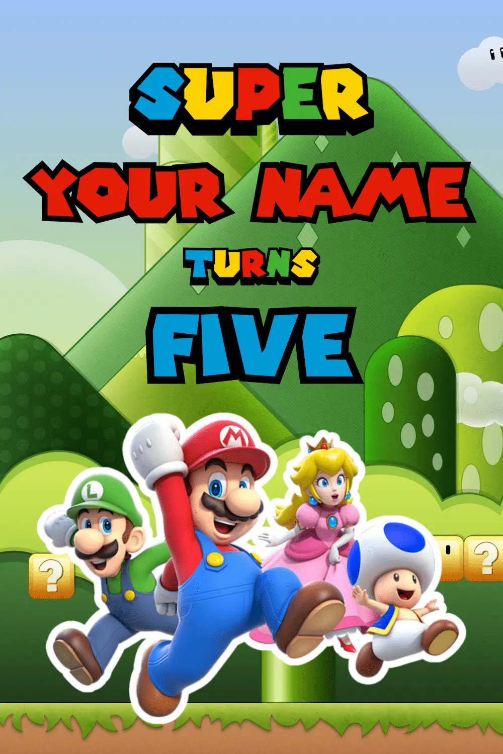 Copy of Super Mario adventure - Jumbo Card
