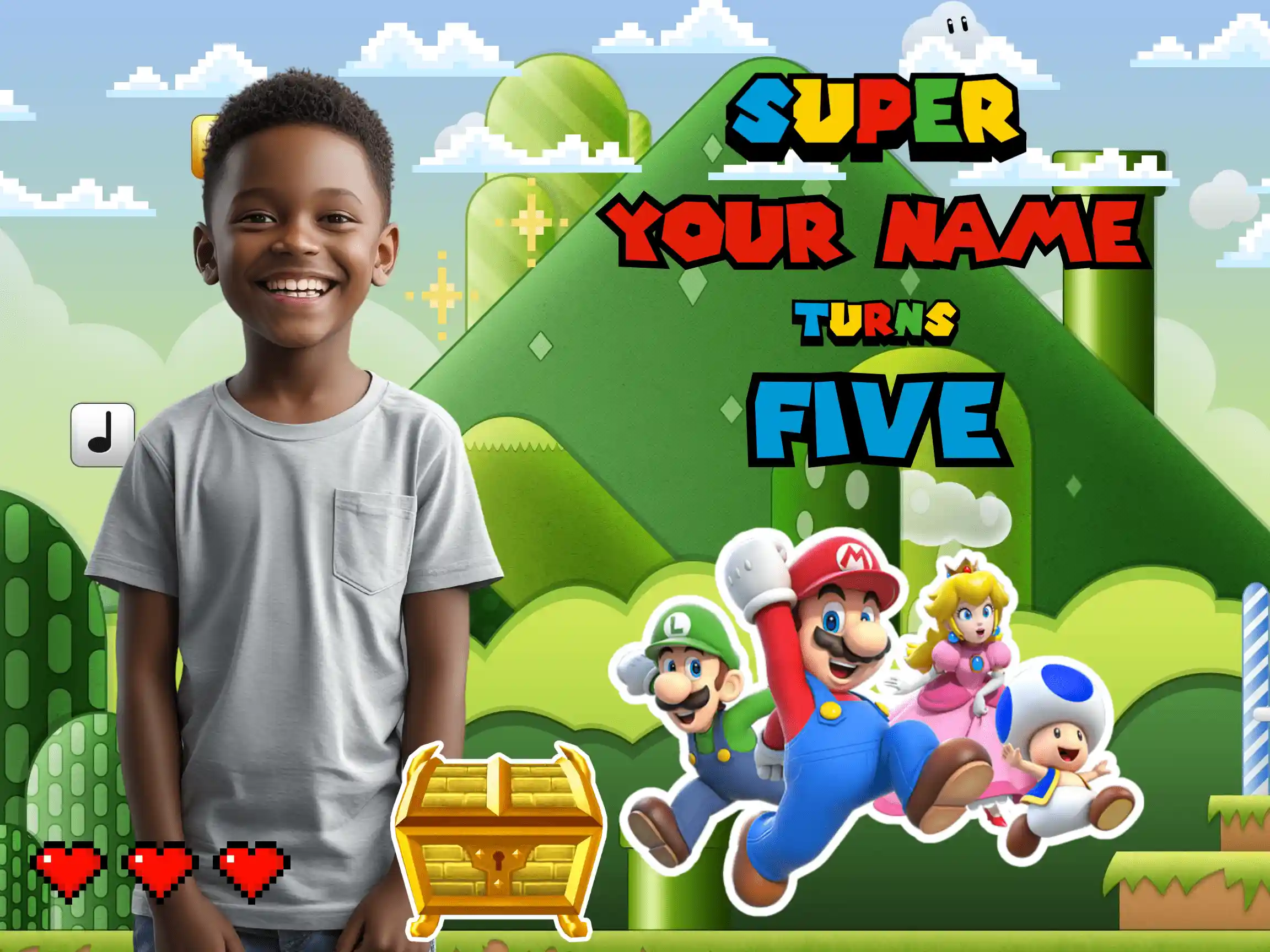 Copy of Super Mario adventure - Yard Sign