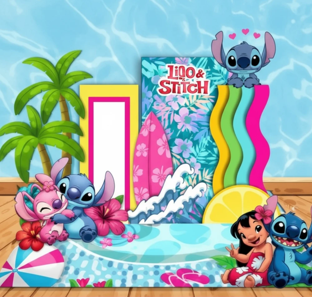 Lilo and Stitch Tropical Scene Exact Copy (1)